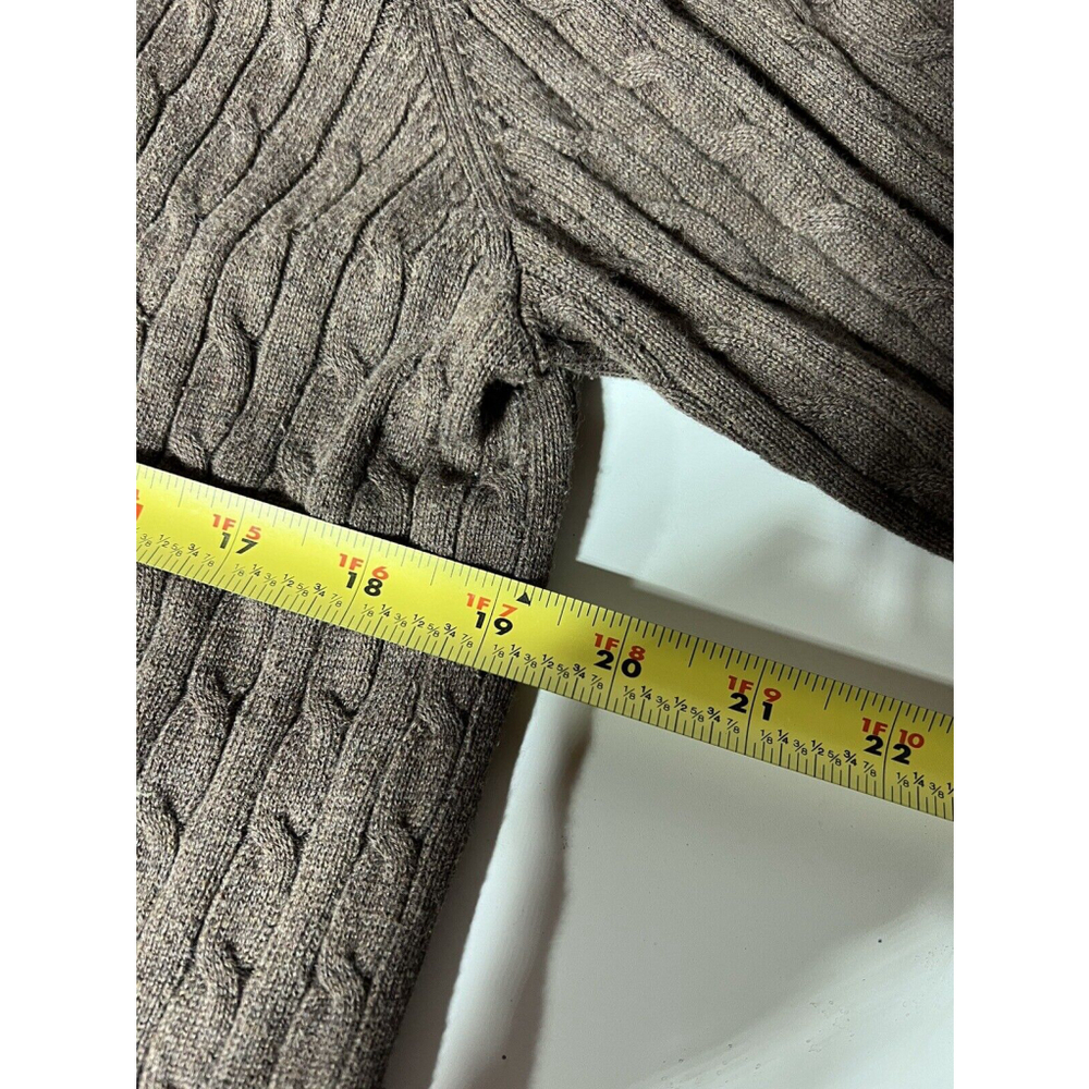 Eddie Bauer Cardigan Sweater Women's Extra Large XL Brown Button Ribbed - Picture 5 of 8
